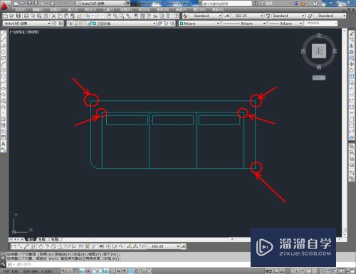 CAD如何制作三位沙发平面图？