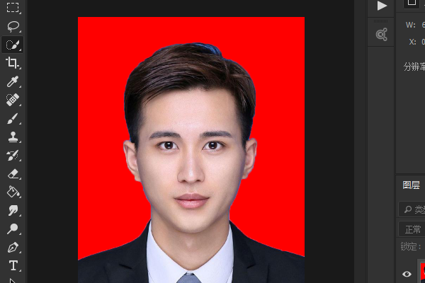 ps一寸照换背景色快捷键