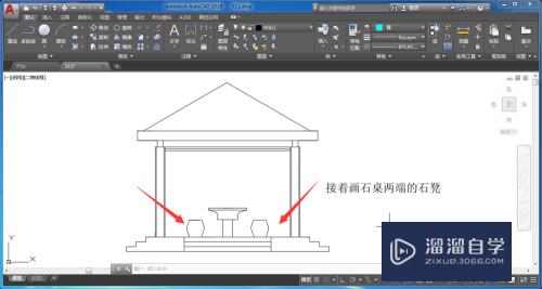 CAD怎么绘制凉亭平面图？