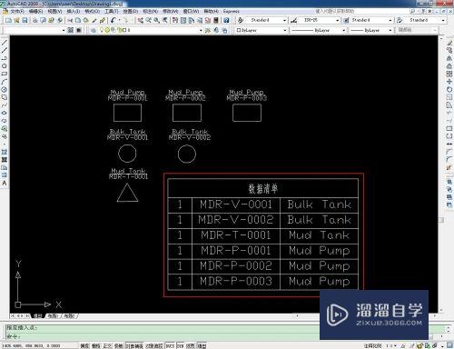 AutoCAD自动生成设备清单