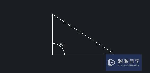 CAD如何绘制指定斜边和一条直角边长度的三角形？