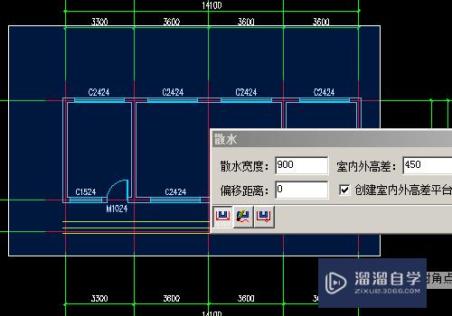 CAD施工图中散水怎么绘制？