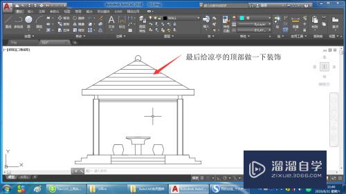 CAD怎么绘制凉亭平面图？