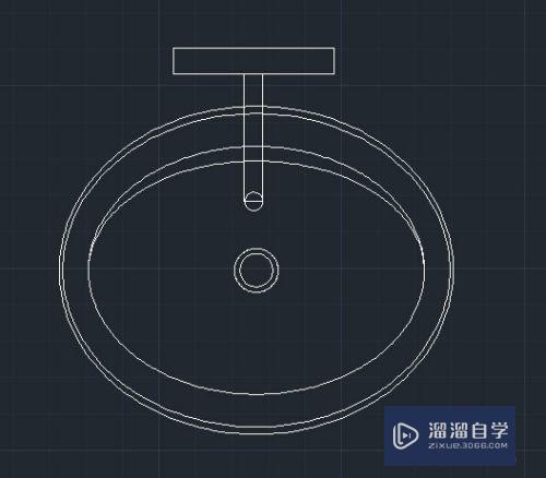 CAD如何绘制舆洗盆？