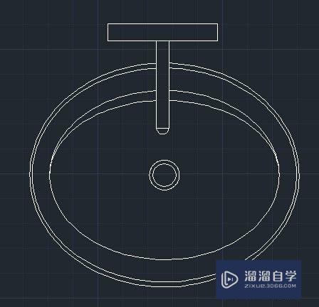 CAD如何绘制舆洗盆？