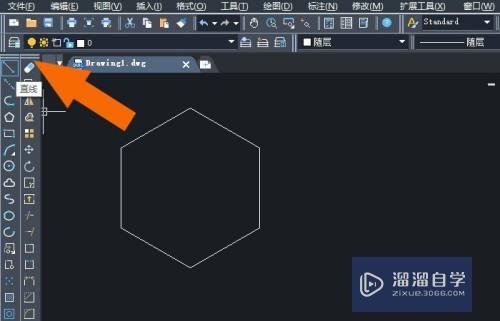 中望CAD2020软件中怎样给图形标注角度？