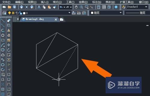 中望CAD2020软件中怎样给图形标注角度？