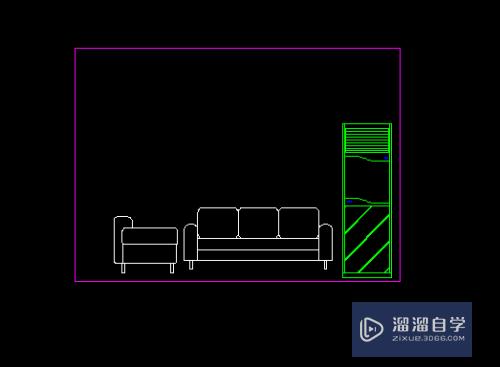 CAD怎样绘制沙发背景墙？