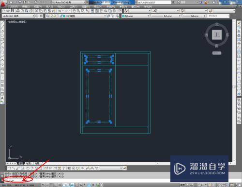 CAD如何制作二门鞋柜平面图？