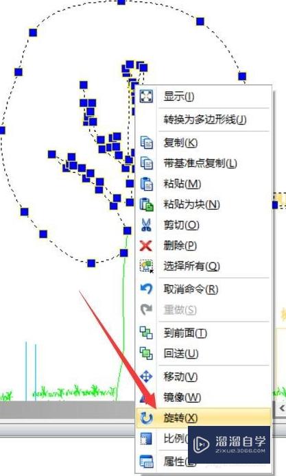 将CAD图形按点旋转的方法