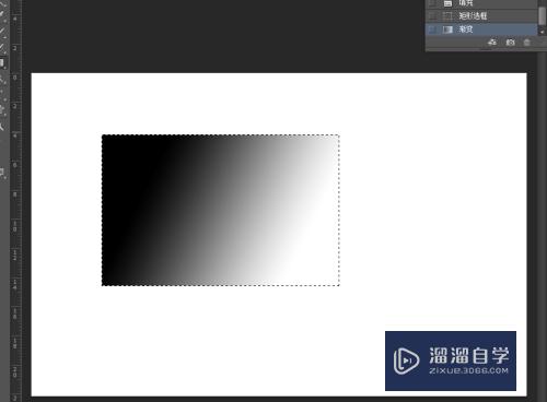 PS中怎么给矩形填充渐变色？