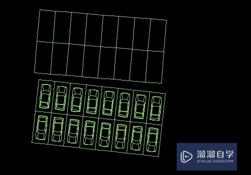 CAD中怎么快速绘制车位和汽车？