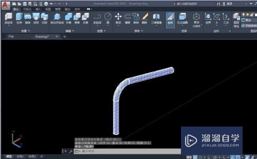CAD如何简单的画出弯管？