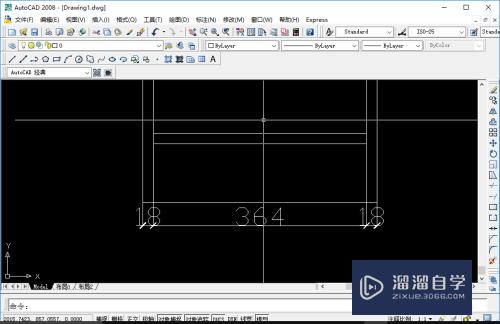 在CAD2008中如何使用连续标注？