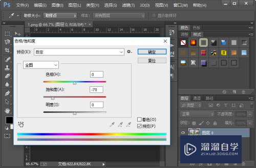 怎么使用PS软件制作图片的水墨效果？