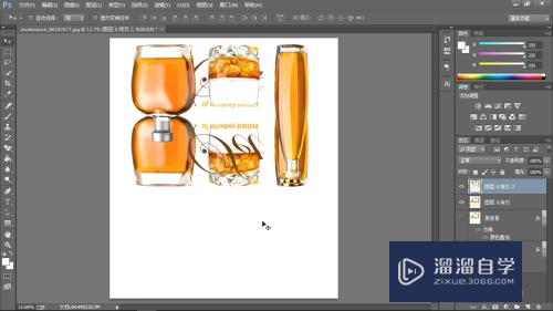 如何用 Photoshop 制作物体的镜面倒影效果？