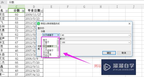 WPS表格自动筛选之数字筛选