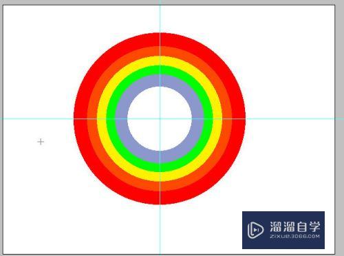 ps怎么画同心圆并填充颜色?