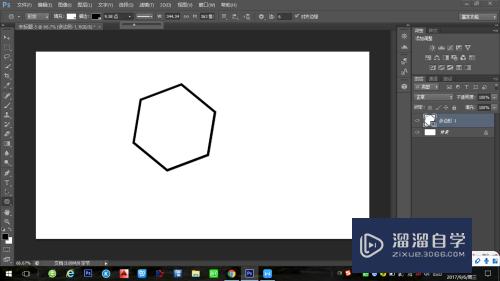 如何在Photoshop中画正六边形？