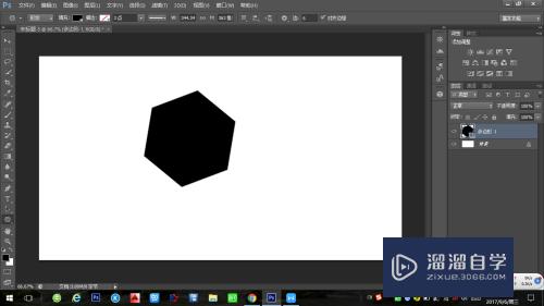 如何在Photoshop中画正六边形？