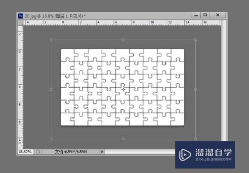 PS技巧之如何将图片做成拼图效果？