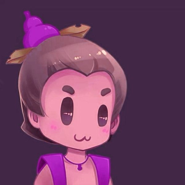 求大神帮忙ps出一个紫色的葫芦娃像这样的