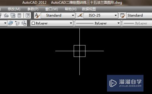 AutoCAD二维绘图训练三十五法兰面图形