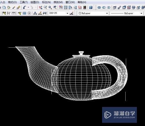 CAD实例 第34课 绘制边界曲面：茶壶