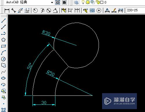 <esred>CAD</esred><esred>两</esred><esred>圆</esred>相交怎么算出圆心并<esred>画出</esred>图形？