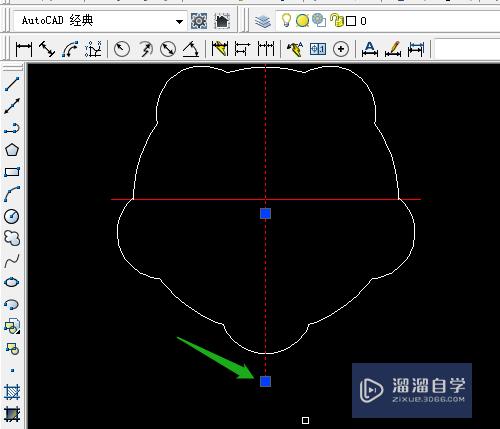 CAD如何绘制五边的圆形？