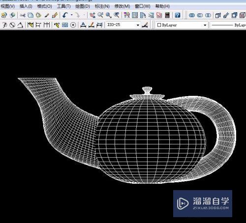 CAD实例 第34课 绘制边界曲面：茶壶
