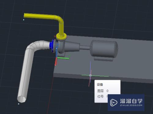 AutoCAD plant3D中如何画一带有管道的设备模型？