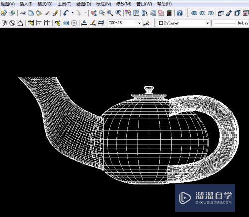 CAD实例 第34课 绘制边界曲面：茶壶
