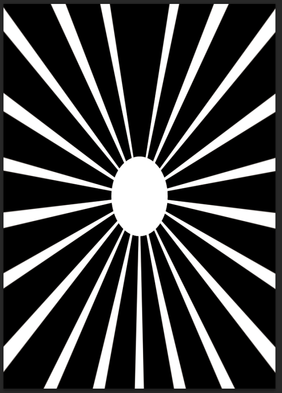 ps极坐标做发散背景,按照教程步骤,为什么总做成扇形的?