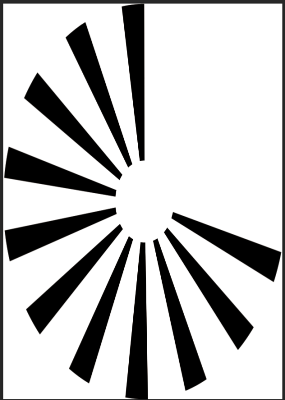 ps极坐标做发散背景,按照教程步骤,为什么总做成扇形的?