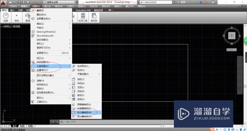 AutoCAD 2014创建矩形图形时如何指定厚度？