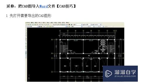 CAD图导入到Word中的方法