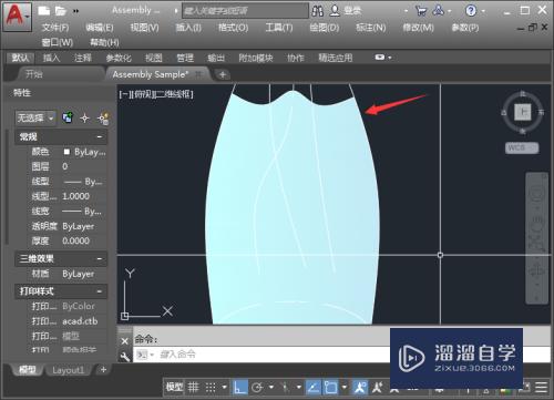 AutoCAD样条曲线的高阶运用——绘制花瓶绿植