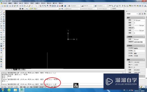 CAD2007中，如何用命令绘制圆形？