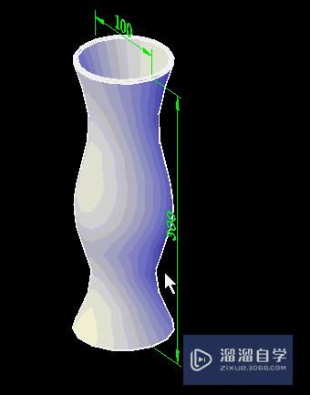 如何用CAD三维旋转命令画花瓶？
