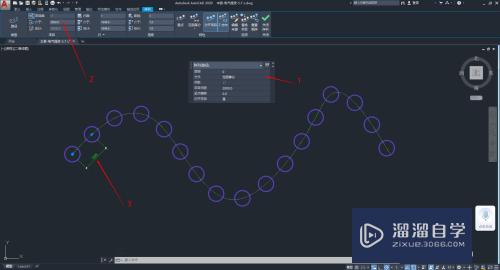 【CAD-060】如何对图形进行路径阵列和修改阵列？