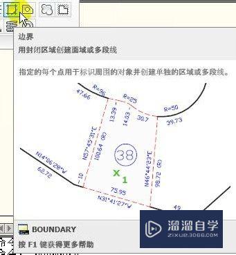 AutoCAD教程：[2]边界工具的介绍及使用方法