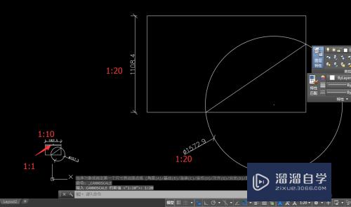 CAD注释性标注在布局里不同比例视口显示等大字