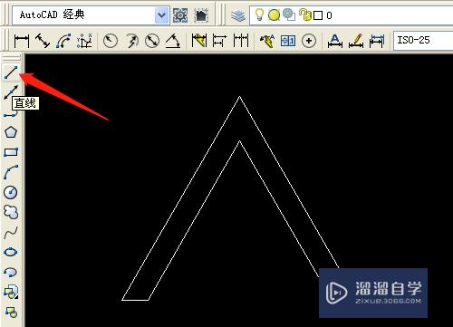 CAD如何绘制渐变色的大写字母a？