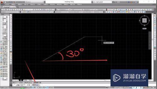 CAD如何指定长度和角度画直线(cad画指定长度和角度的直线)
