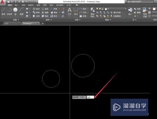 CAD怎么对两切点位置画切线(cad两点相切)