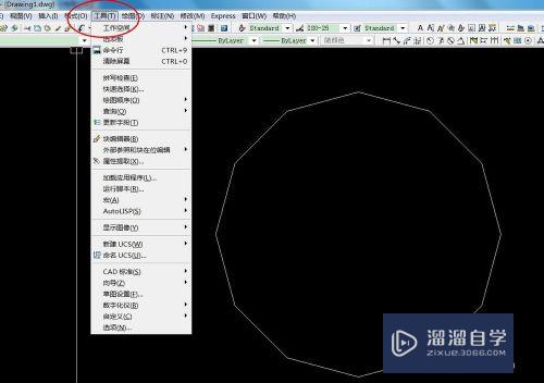 CAD的怎么让多边形变成圆(cad怎么把多边形变成圆)