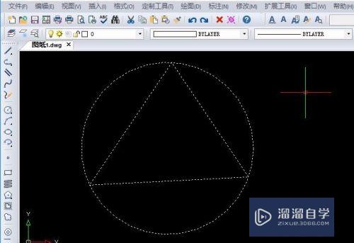 CAD怎样画三角形的外接圆(cad怎样画三角形的外接圆形)