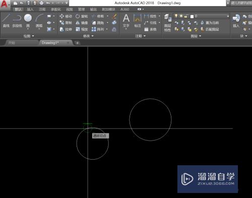 CAD怎么对两切点位置画切线(cad两点相切)