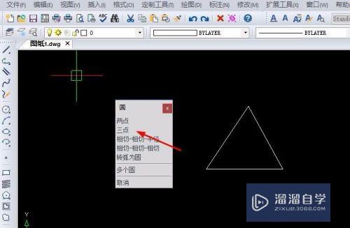 CAD怎样画三角形的外接圆(cad怎样画三角形的外接圆形)